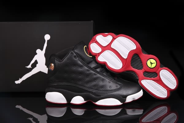 2020 Air Jordan Retro 13 Black White Red Womens shoes