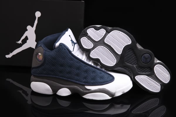 2020 Air Jordan Retro 13 White DarkBlue Womens shoes