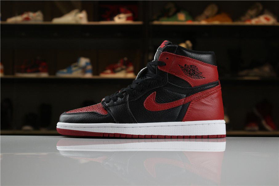 2020 Air Jordan 1 Retro High OG Homage To Home Black/White-University Red For Sale