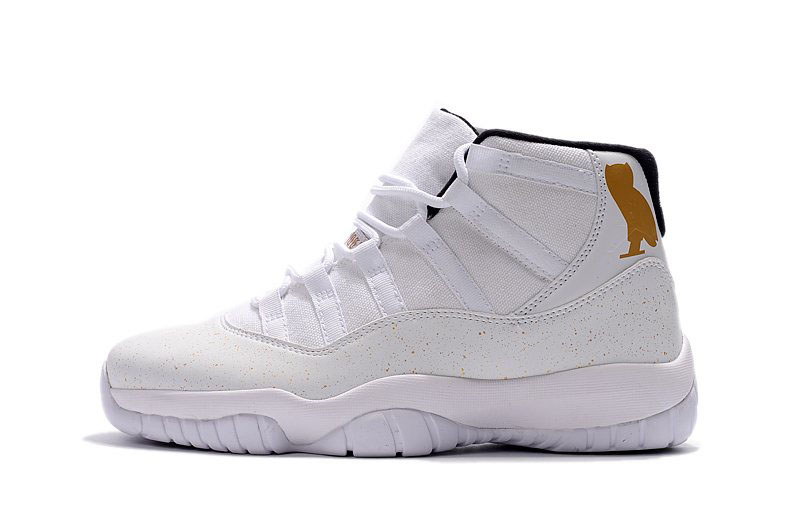 Air Jordan 11 OVO White Gold Men's Basketball Shoes