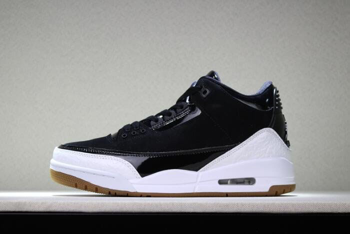2020 Air Jordan 3 Black White Gum Men's and Women's Size 441140-022 Free Shipping
