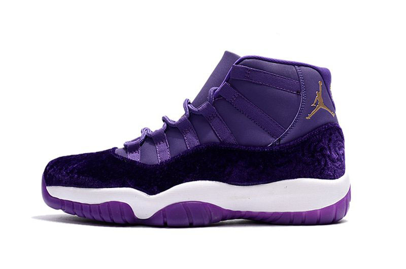 2020 Men's Air Jordan 11 Purple Velvet Basketball Shoes
