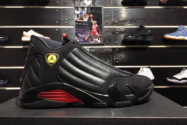 2020 New Air Jordan 14 Last Shot Black/Varsity Red 487471-003