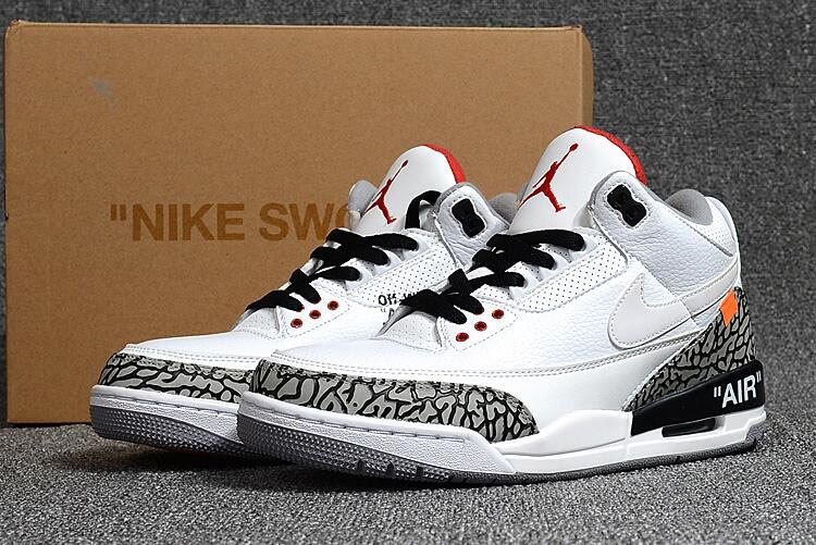 2020 Off-White x Air Jordan 3 White Cement Free Shipping