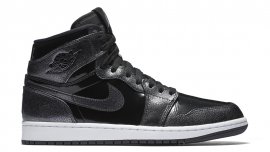 Air Jordan 1 Retro High Black/Black-Anthracite-White (Black Patent) 332550-017 Recommend Cheap