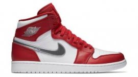 Air Jordan 1 Retro High Gym Red/Metallic Silver-White 332550-602 Clearance