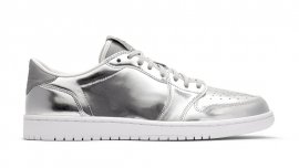 Air Jordan 1 Retro Low OG Pinnacle Metallic Silver/White 852549-003 Multi Coloured