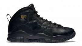Air Jordan 10 (X) Retro Black/Dark Grey-Metallic Gold 310805-012 New