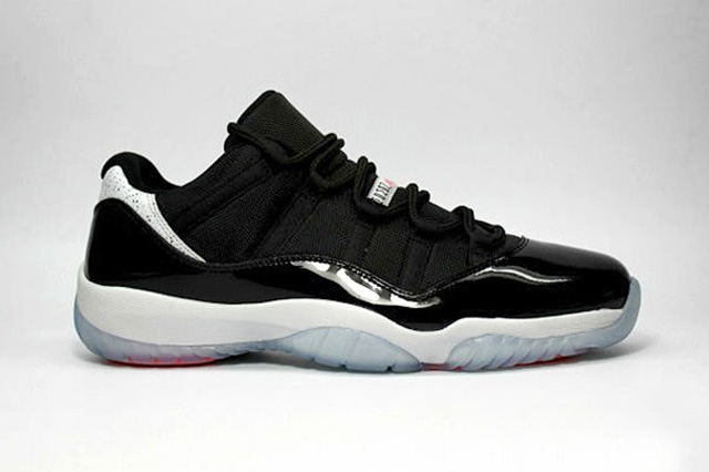 Pre-Order 528895-023 Air Jordan 11 Retro Low Black "Infrared 23" Pure Platinum
