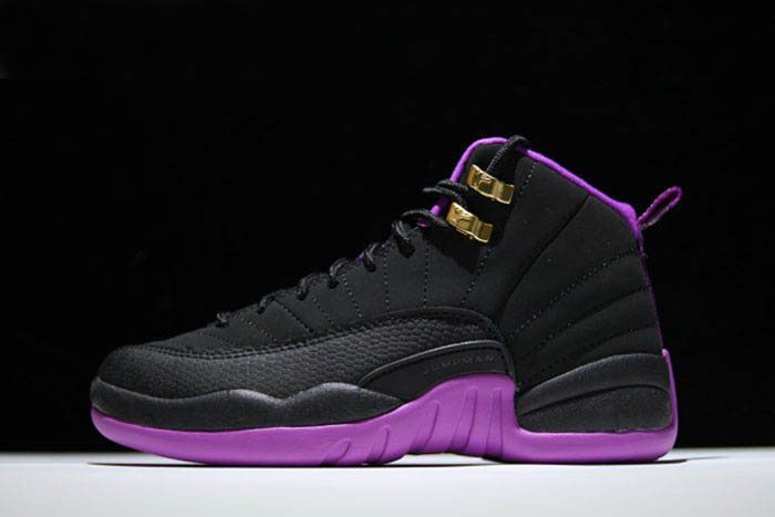 Air Jordan 12 GS Hyper Violet Black/Metallic Gold Star-Hyper Violet 510815-018