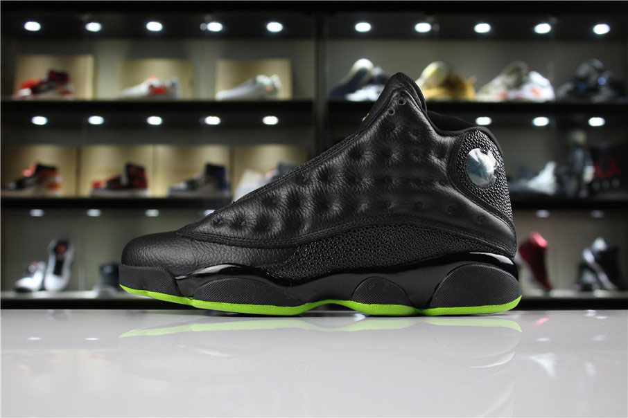 Men's Air Jordan 13 Altitude Black/Altitude Green 414571-042 For Sale
