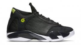 Air Jordan 14 Retro Black/Black-White-Vivid-Green (Indiglo 2020) 487471-005 How Much