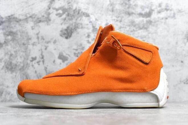 Air Jordan 18 Orange Suede Campfire Orange/Campfire Orange-Sail AA2494-801