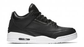 Air Jordan 3 Retro Black/Black-White (Cyber Monday)136064-020 All Seasons Available