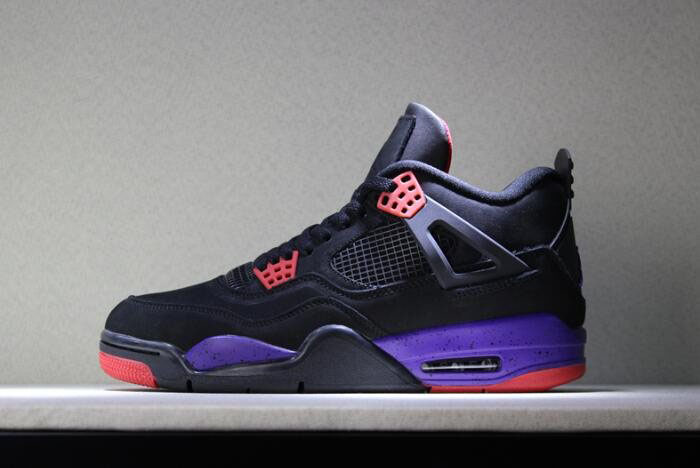 2020 Air Jordan 4 NRG Raptors Black/University Red-Court Purple AQ3816-056