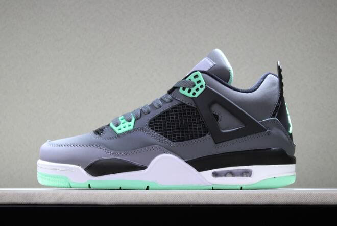 Air Jordan 4 Retro Green Glow Dark Grey/Green Glow-Cement Grey-Black 308497-033