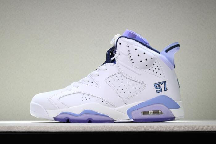 Air Jordan 6 UNC Championship PE White/University Blue 384664-110