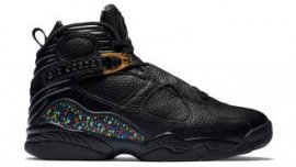 Air Jordan 8 (VIII) Retro Black/Metallic Gold-Anthracite (Confetti/Championship Pack) 832821-004 Marketable