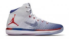 Air Jordan XXX1 (31) White/University Red-Deep Royal Blue (USA) 845037-107 Get New