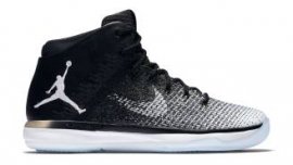 Air Jordan XXX1 Black/White-Wolf Grey (Fine Print) 845037-003 Limit Discount