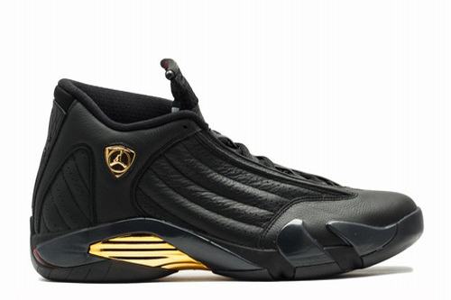 Cheap Air Jordan 14 Black Gold-022 Online