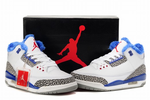 Cheap Air Jordan III True Blue fur-054 From China Online
