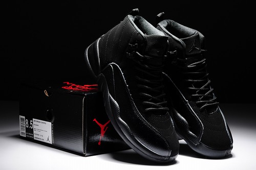 Cheap Air Jordan XII(12) Black-055 Retro Online
