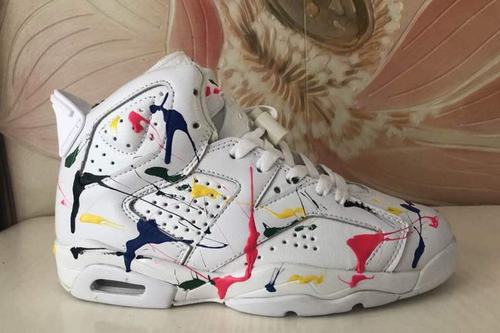 Cheap Custom Air Jordan VI(6) Women-076 For Sale