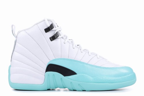 Cheap Custom Air Jordan XII(12) Women GS Light Aqua For Sale