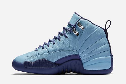 Cheap Jordan 12 GS Purple Dust Women-022 For Sale