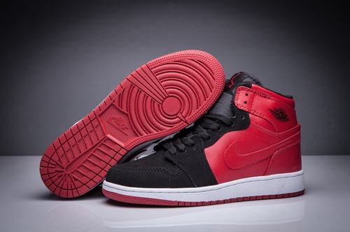 Cheap Jordan I(1) Red Black Women-014 For Sale