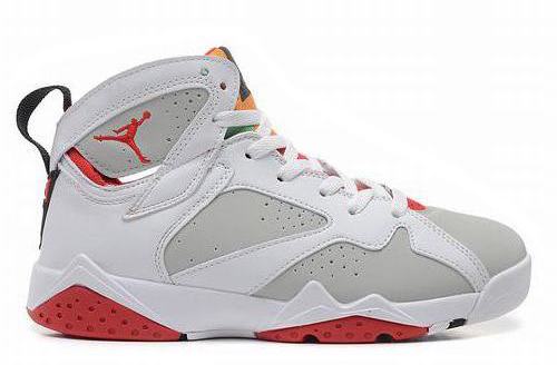 Cheap Jordan VII (7) White/True Red-Light Silver-024 For Sale