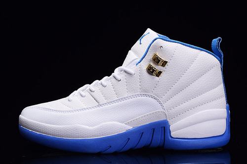 Cheap Jordan XII(12) Uni Blue Women-016 For Sale