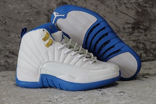 Cheap Jordan XII(12) University Blue Women-009 For Sale