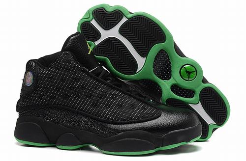 Cheap Jordan XIII(13) Black Altitude Green-090 Online