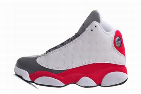 Cheap Jordan XIII(13) White Grey Red Kids-007 From China For Sale