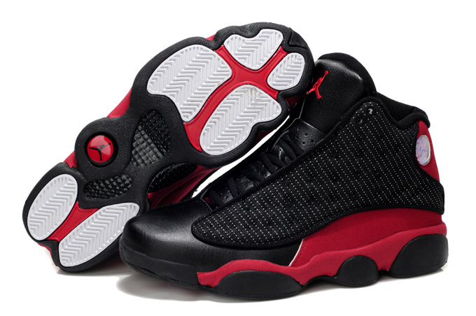 New Air Jordan 13 Retro Basketball Shoes Black/Red