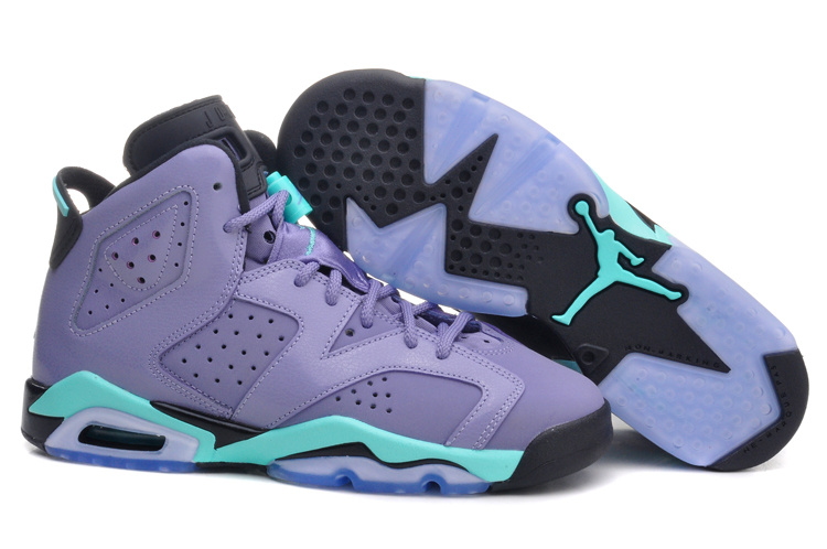 Cheap Wholesale Air Jordan VI Shoes Women GS Green Glow