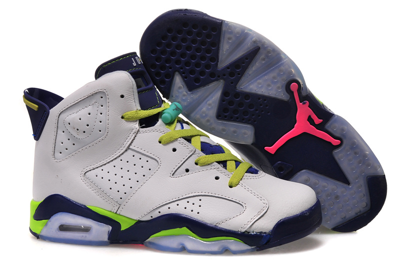 Cheap Air Jordan 6 Fierce Green Women's Shoes Basketball