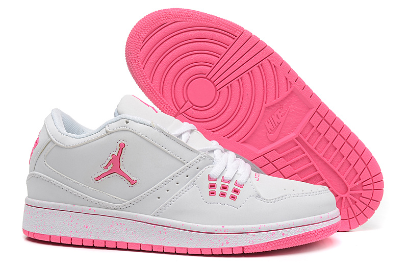 Cheap Air Jordan 1 Women's Retro Shoes White/Pink