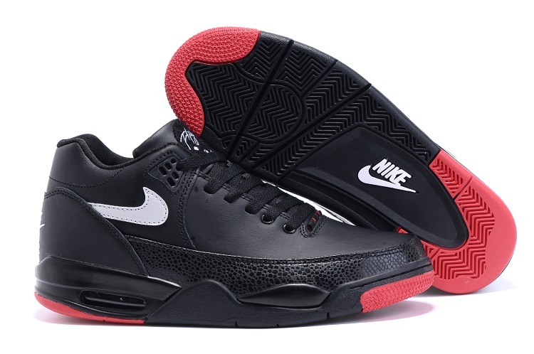 Cheap Air Flight Squad Black/White/Red Shoes Men