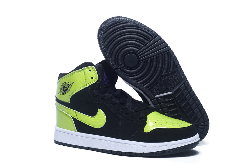 Wholesale China Air Jordan 1 Black/White/Green