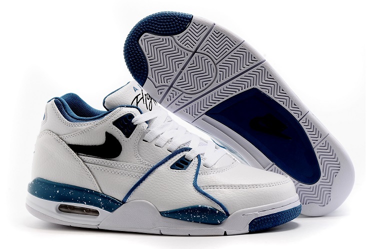 China Nike Air Flight 89 Shoes White/Blue