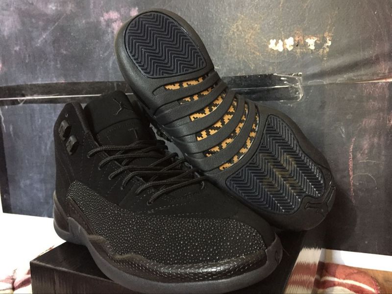 Newest Black Air Jordan 12 OVO Shoes Retro Men Cheap