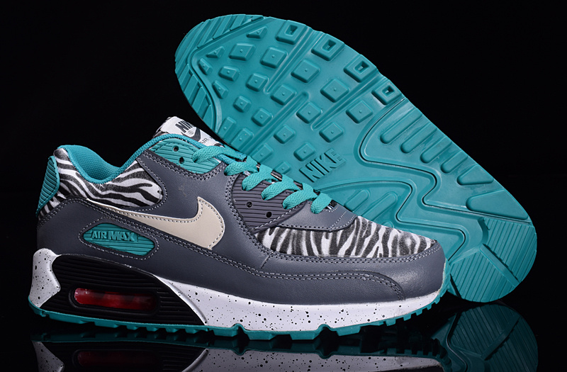 Cheap Nike Air Max 90 Zebra Grey/Blue