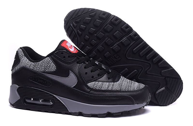 Cheap Nike Air Max 90 Black/Grey Shoes Women