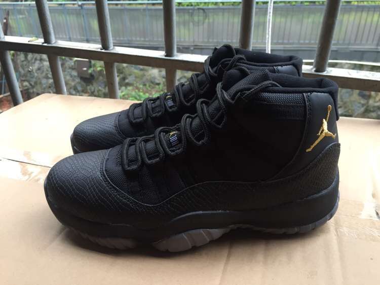 Cheapest Air Jordan 11 Shoes Retro Black/Golden