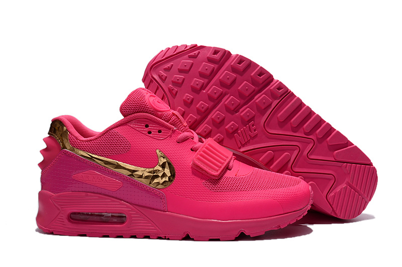 Wholesale Cheap Nike Air Max 90 West Shoes Women Peach/Golden