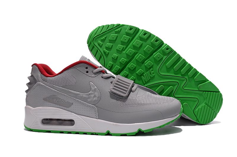 Wholesale Replica Nike Air Max 90 West Men Grey/White