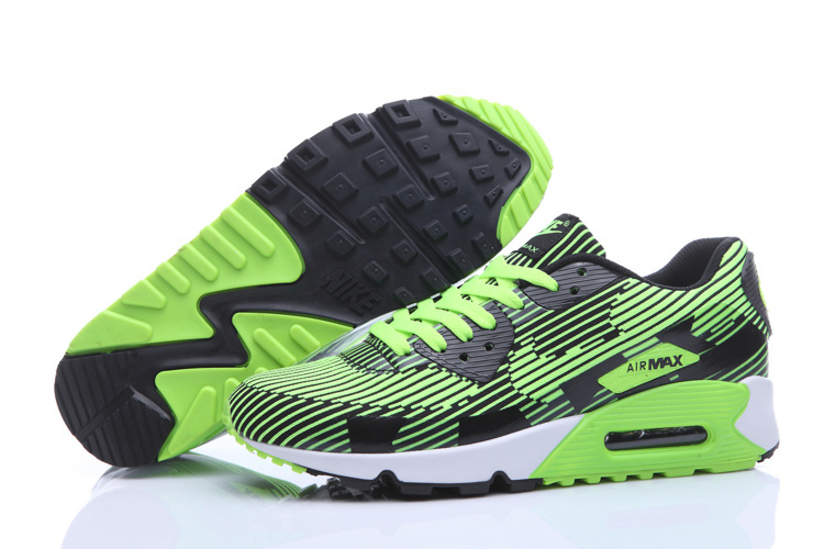 Cheap Nike Air Max 90 Stripes Black/Green